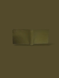AROSOFT MEN'S ORIGINAL LEATHER WALLET - Olive