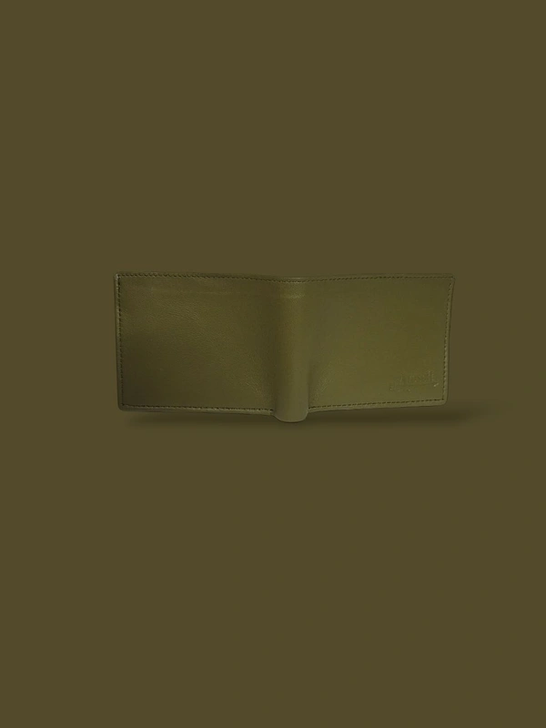 AROSOFT MEN'S ORIGINAL LEATHER WALLET - Olive