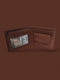 AROSOFT MEN'S ORIGINAL LEATHER WALLET - Brown