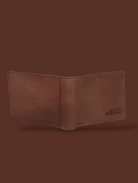 AROSOFT MEN'S ORIGINAL LEATHER WALLET - Brown
