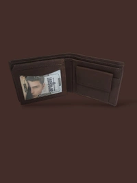 AROSOFT MEN'S ORIGINAL LEATHER WALLET - Dark brown