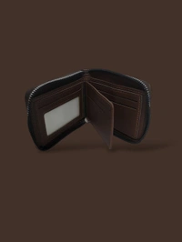 BALISI MEN'S ROUND ZIP IMPORTED WALLET  - Brown