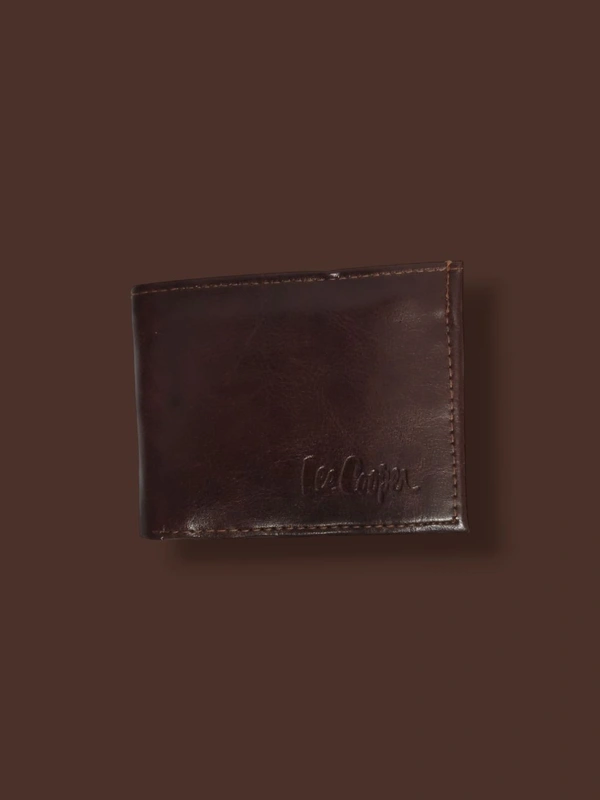 LEECOOPER MEN'S LEATHER WALLET - Brown