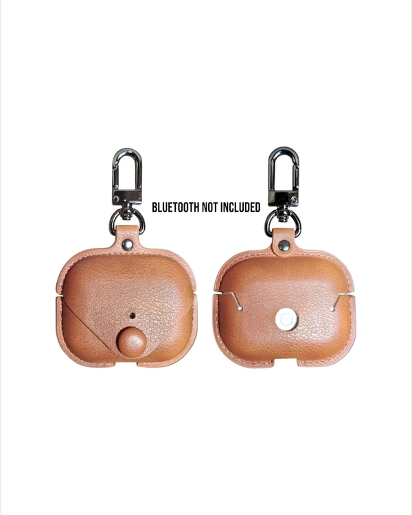 Airpods Pro leather Cover Case - Light brown
