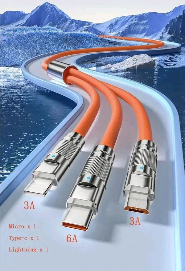 3 In 1 Charging Cable 120W