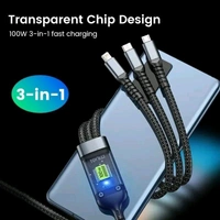3 In 1 Charging Cable 100W