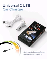 X-ON 3.4A CAR CHARGER WITH CABLE - TYPE-C CABLE