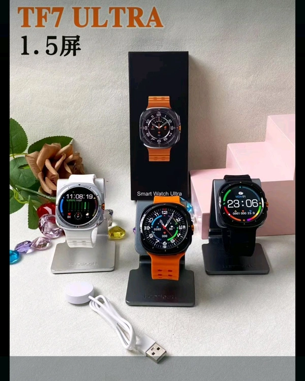 Round Smart Watch - Black