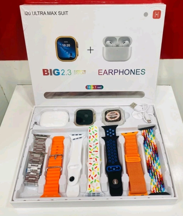 10 In 1 Smartwatch + Airpods Combo