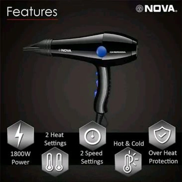 Nova Hairdryer 1800w