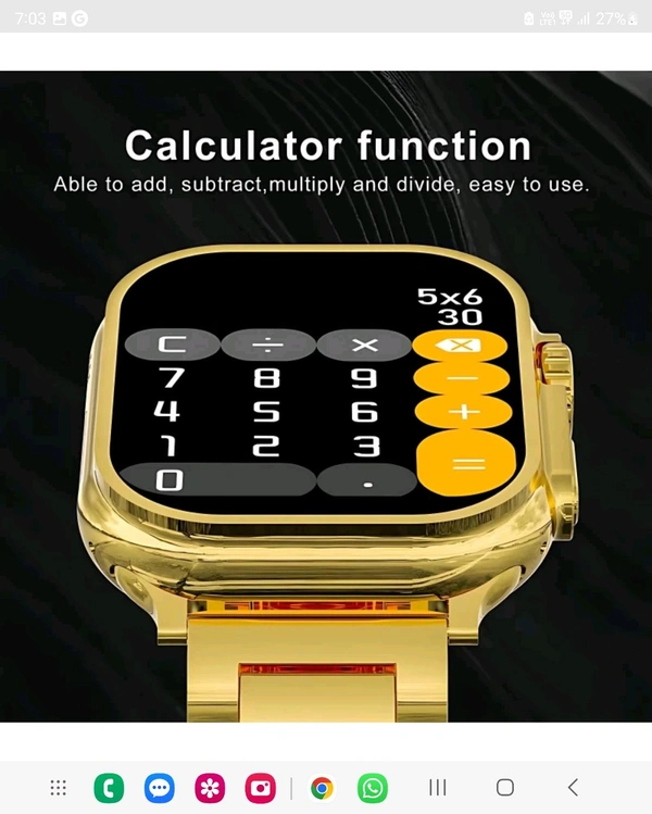 Golden Smartwatch