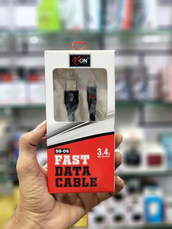 X-ON 3.4A/33W BRAIDED FAST DATA CABLE
