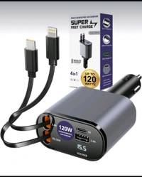 4 In 1 Car Charger 120W