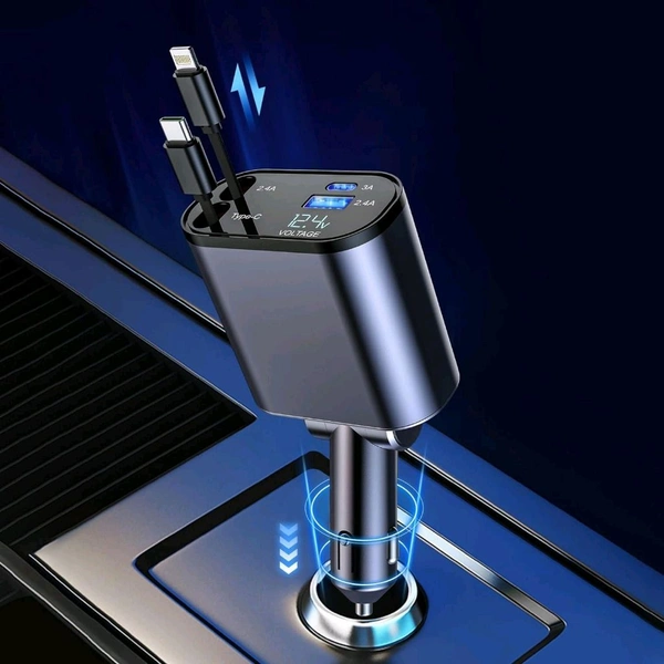 4 In 1 Car Charger 120W