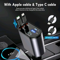 4 In 1 Car Charger 120W
