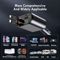 4 In 1 Car Charger 120W