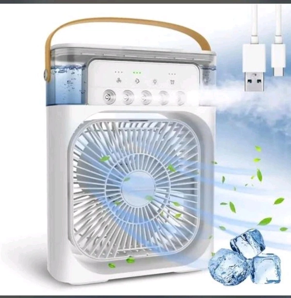 Portable Mini Air Cooler, Cooling Fan with Mist Humidifier