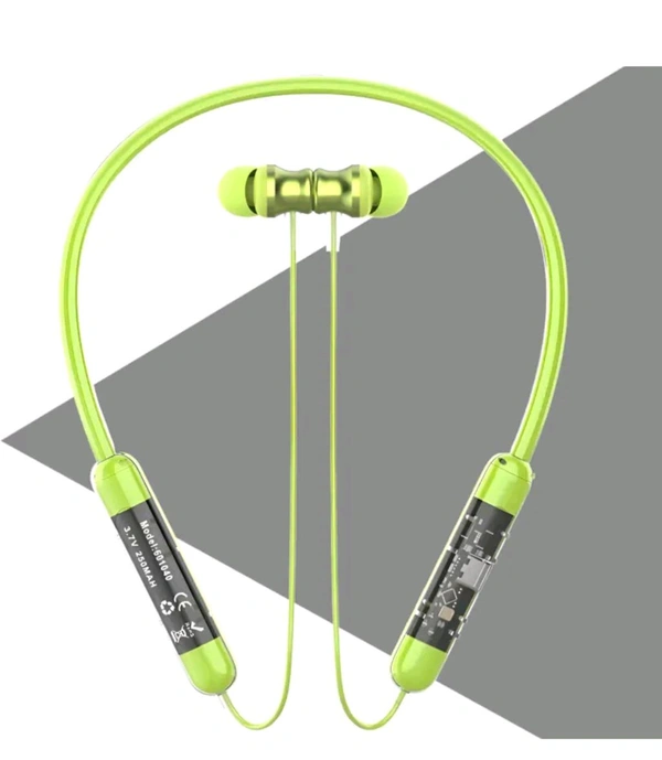 Boat Transparent Neckband Bluetooth - Screamin' Green