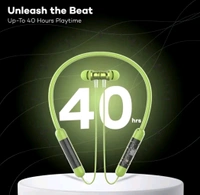 Boat Transparent Neckband Bluetooth - Screamin' Green