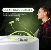 Boat Transparent Neckband Bluetooth - Screamin' Green