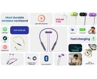 Boat Transparent Neckband Bluetooth - Electric Violet