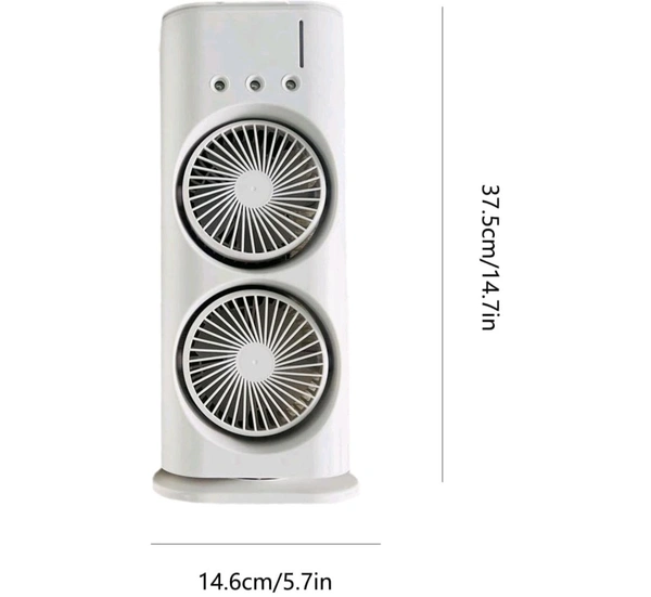 Portable Mini Air Cooler Fan, Glorial Star Double-Ended Spray
Cooling Fan with Mist Humidifier