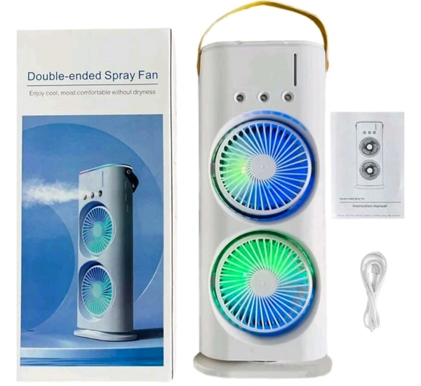 Portable Mini Air Cooler Fan, Glorial Star Double-Ended Spray
Cooling Fan with Mist Humidifier