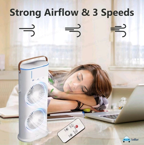 Portable Mini Air Cooler Fan, Glorial Star Double-Ended Spray
Cooling Fan with Mist Humidifier