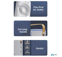 Portable Mini Air Cooler Fan, Glorial Star Double-Ended Spray
Cooling Fan with Mist Humidifier