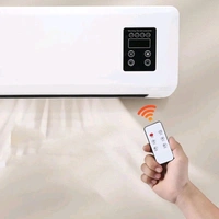 Mini Wall Mounted Air Conditioner (Heat Fan) Portable Air Conditioner Wall Mounted AC Fan with Digital Display