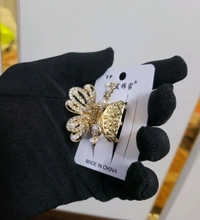 New Cute Stone Studded Butterfly Designed Hair Clip