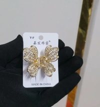 New Cute Stone Studded Butterfly Designed Hair Clip