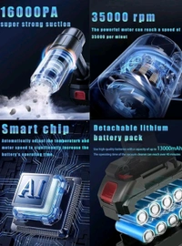 High Power Car Vacuum Cleaner Blow Up Pump Long Battery Wireless Household Small Vacuum Cleaner