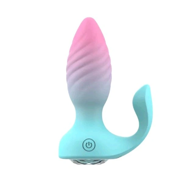 Remote Control Diamond Anal Plug Vibrator Clitoral Stimulator