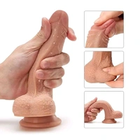 Realistic Dildo with Strong Two Layer Silicone Suction Cup - 7 inches