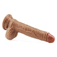 Realistic Dildo with Strong Two Layer Silicone Suction Cup - 7 inches