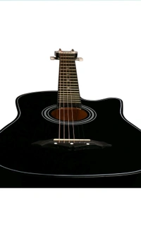 Juârez Acoustic Guitar Kit, 38 Inch Cutaway, 038C with Bag, Strings, Pick and Strap, Black - Black