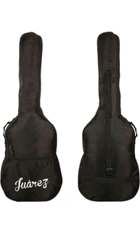 Juârez Acoustic Guitar Kit, 38 Inch Cutaway, 038C with Bag, Strings, Pick and Strap, Black - Black