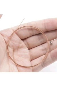 ALICE A206 Acoustic Guitar String Full Set, Staninless Steel Plain String, Copper Alloy Winding, (Phosphor Bronze Color) Anti-Rust Coating