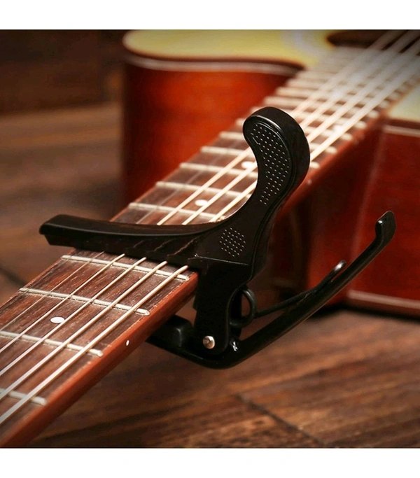 Metal Guitar Capo black With 5 Picks