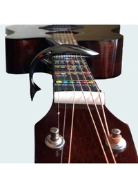 Guitar Capo for Acoustic and Electric Guitars, Creative Capo Zinc Alloy Guitar Capo for Ukulele, Electric And Acoustic Guitars (Black)