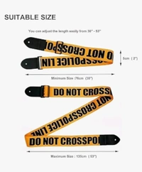FLARE Guitar Strap for Acoustic Adjustable Buckle Electric Guitar Strap Polyester Guitar Belt For Acoustic/Bass/Electric Guitar with 5 Picks
