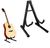 Electric, Bass, Acoustic Guitar Folding Stand - Black