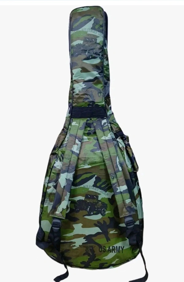 FLARE Heavy Padded Army Print Guitar Bag with Single Big Pocket