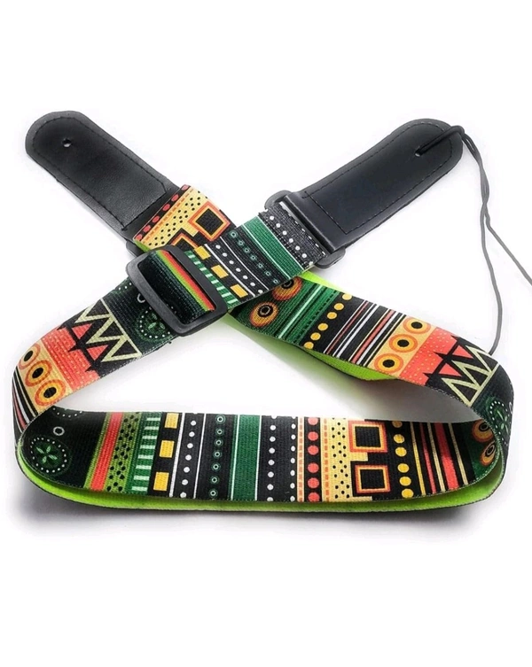 FLARE Adjustable designer Guitar Strap Belt, printed designer belt for Electric Guitar Belt for Acoustic Guitar Bass Guitar Classic Guitar
