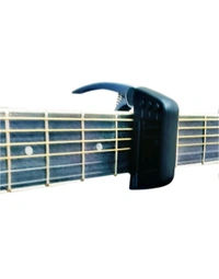 Flare 2 in1 Guitar and Ukulele Chromatic Tuner cum Capo for Professional Use, Guitar Capo and Tuner (Silver)