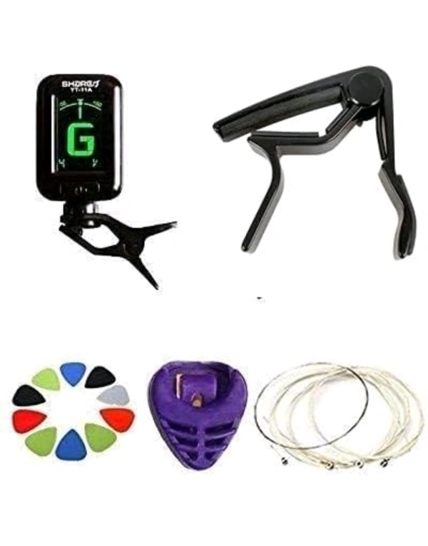 Guitar Pick (Combo 5) guitar tuner, string set, pick holder, guitar picks, guitar capo
31%
off

