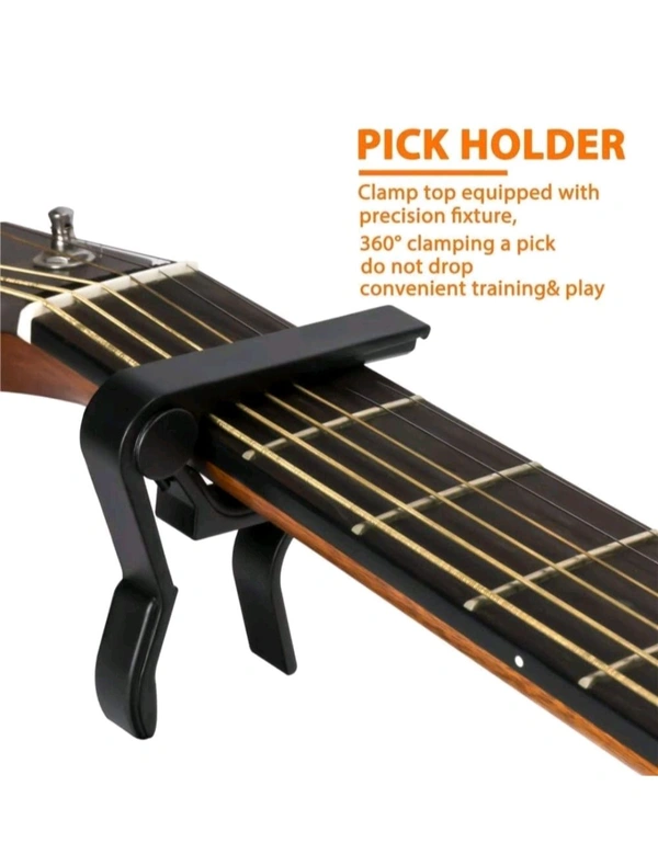 Kaspar Guitar Capo for Acoustic Guitar One Handed Trigger Guitar Capo Acoustic 6 String Quick Change Alloy Metal Capo for Ukulele Electric Guitar Banjo Mandolin Bass

