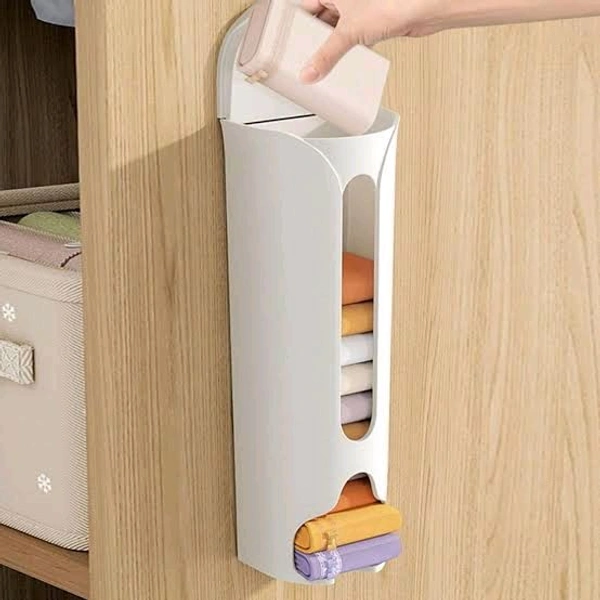 Wall Mounted Socks Storage Plastic Carry Bag Storage Multipurpose Storage Box