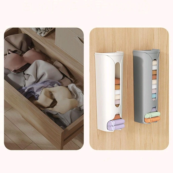 Wall Mounted Socks Storage Plastic Carry Bag Storage Multipurpose Storage Box
